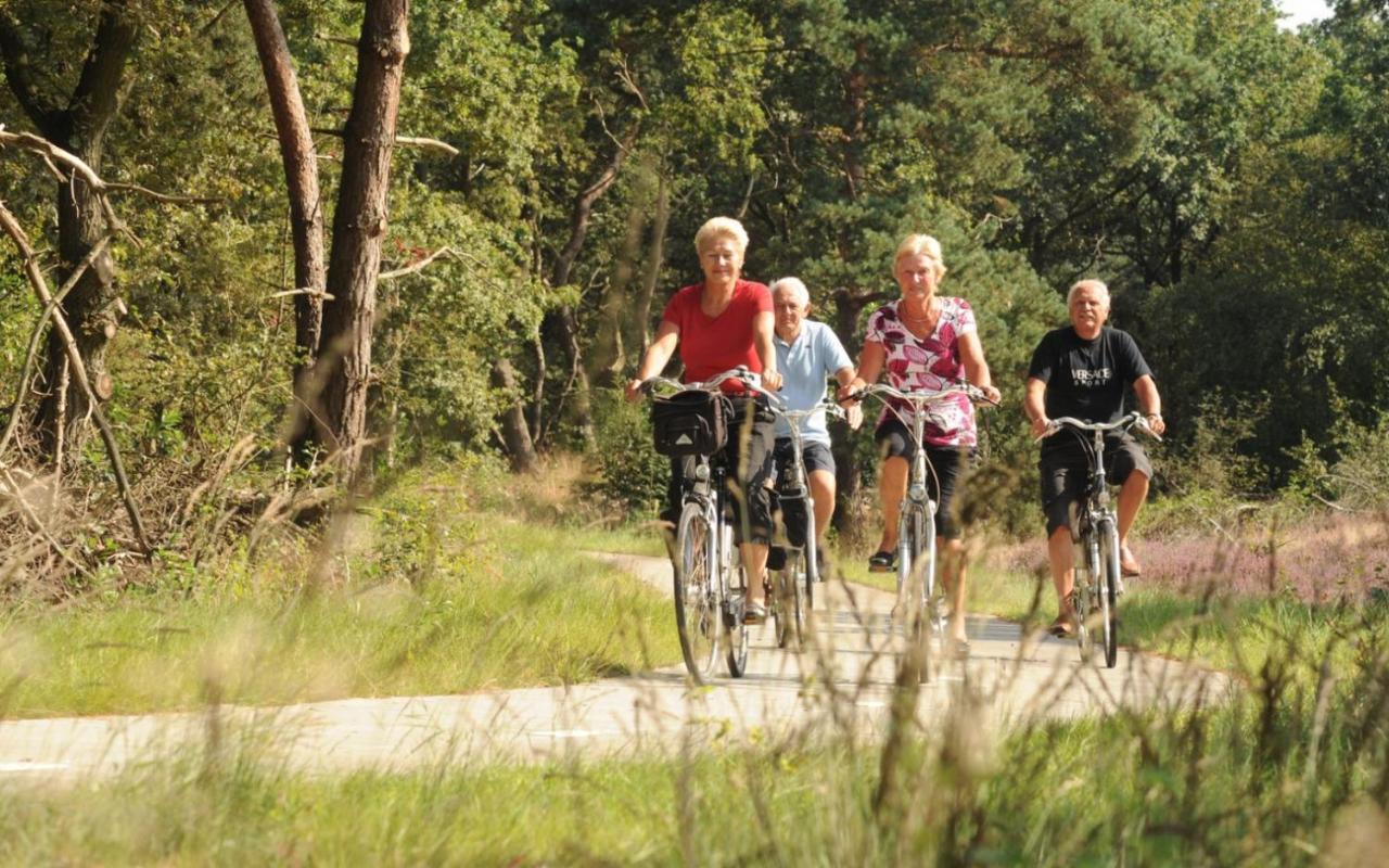 Sfeervolle Chalet Met Terras, H14 De Veldkamp, Epe, Voor 4 Personen Villa Luaran gambar